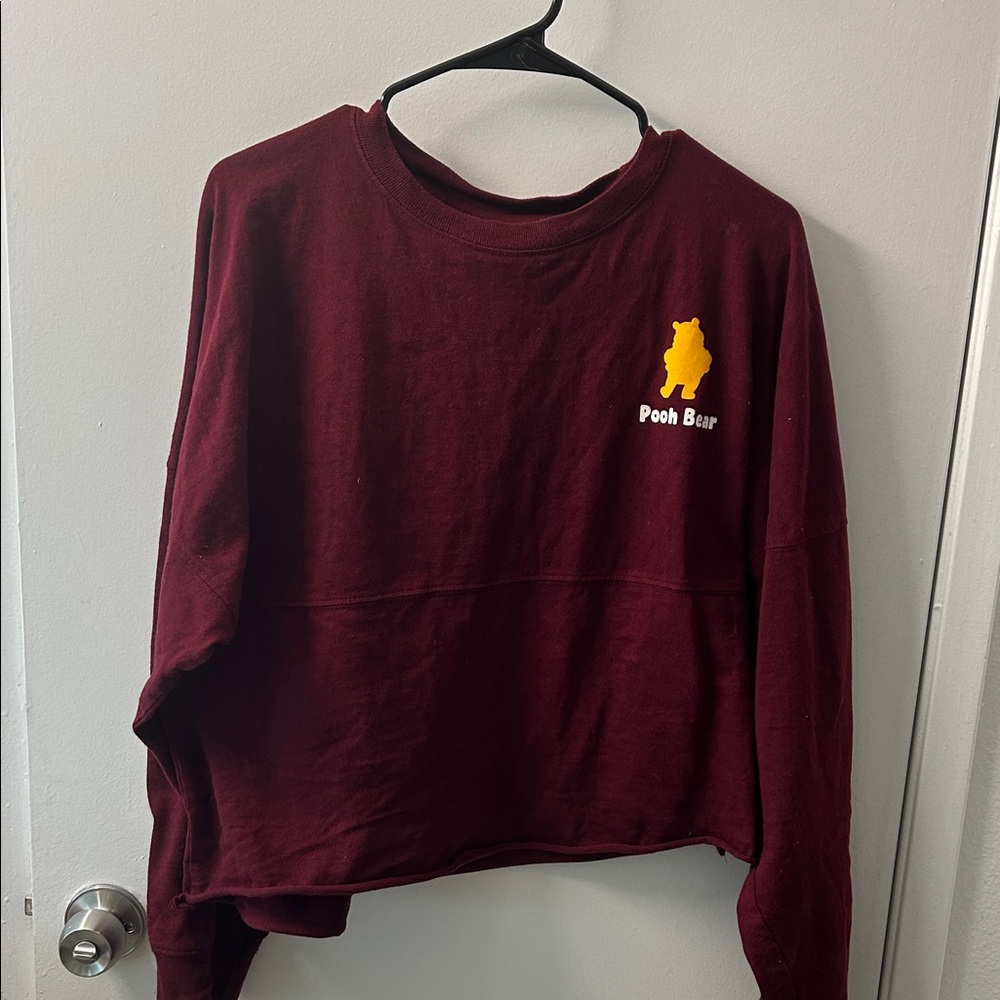 J. America Maroon Pooh Bear Long Sleeve